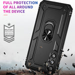 Custodia per telefono antiurto in TPU + PC con supporto, For Samsung Galaxy A34