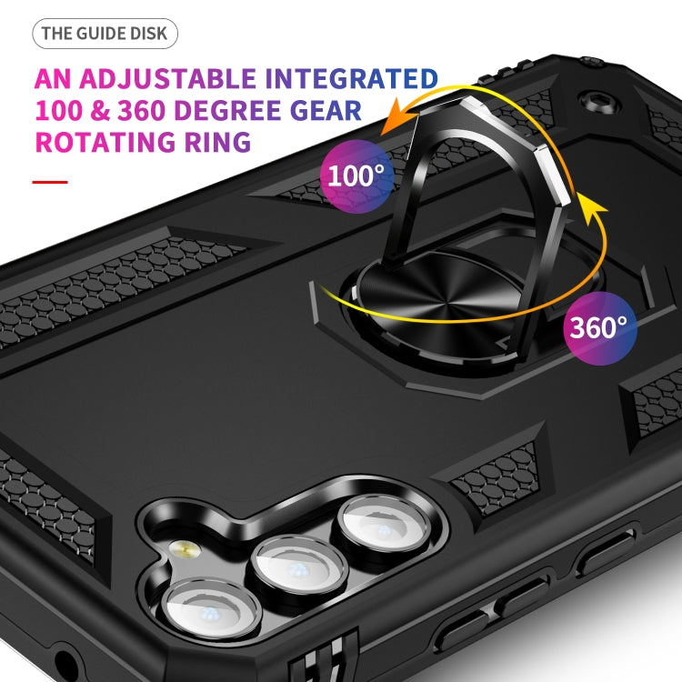 Custodia per telefono antiurto in TPU + PC con supporto, For Samsung Galaxy A34