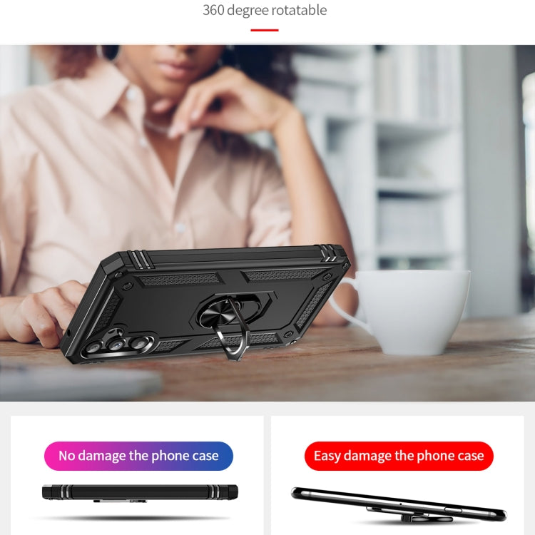 Custodia per telefono antiurto in TPU + PC con supporto, For Samsung Galaxy A34