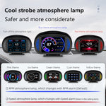 P2 3 pollici multifunzione HD OBD LCD strumento GPS misuratore di pendenza per auto HUD Head-up Display, P2