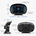 P2 3 pollici multifunzione HD OBD LCD strumento GPS misuratore di pendenza per auto HUD Head-up Display, P2
