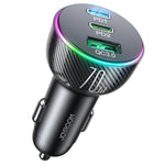 Caricabatteria per auto JOYROOM JR-CL26 70W 3 porte USB+USB-C / Tipo-C, JR-CL26