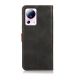 KHAZNEH Custodia per telefono in pelle a conchiglia con trama in pelle bovina, For Xiaomi 13 Lite / Civi 2