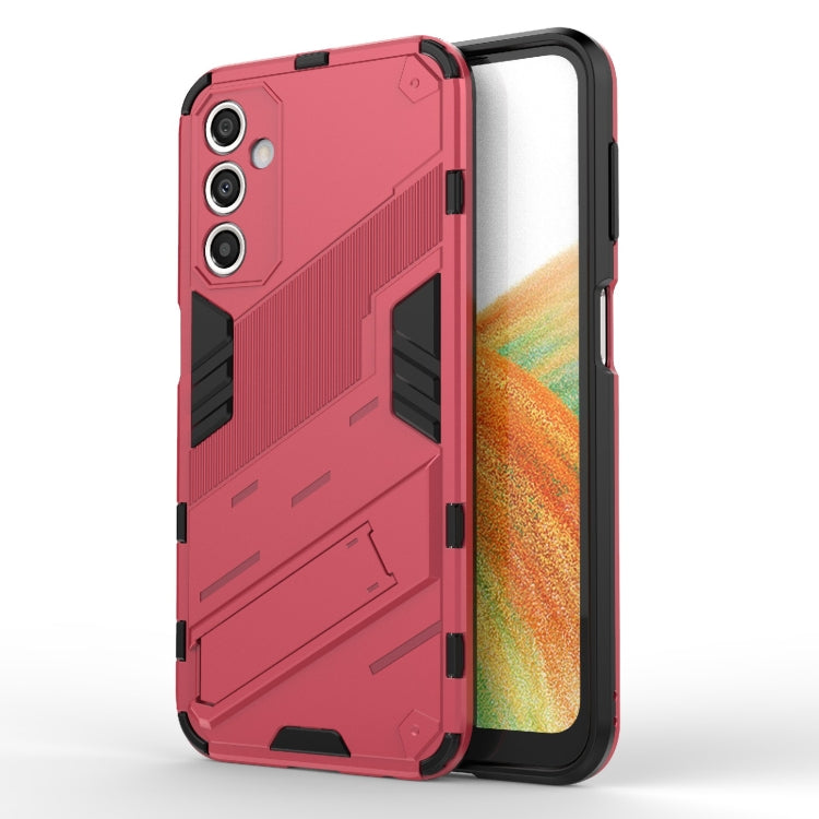 Punk Armor 2 in 1 PC + custodia per telefono antiurto in TPU con supporto invisibile, For Samsung Galaxy A24 5G / A24 4G