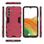Punk Armor 2 in 1 PC + custodia per telefono antiurto in TPU con supporto invisibile, For Samsung Galaxy A24 5G / A24 4G