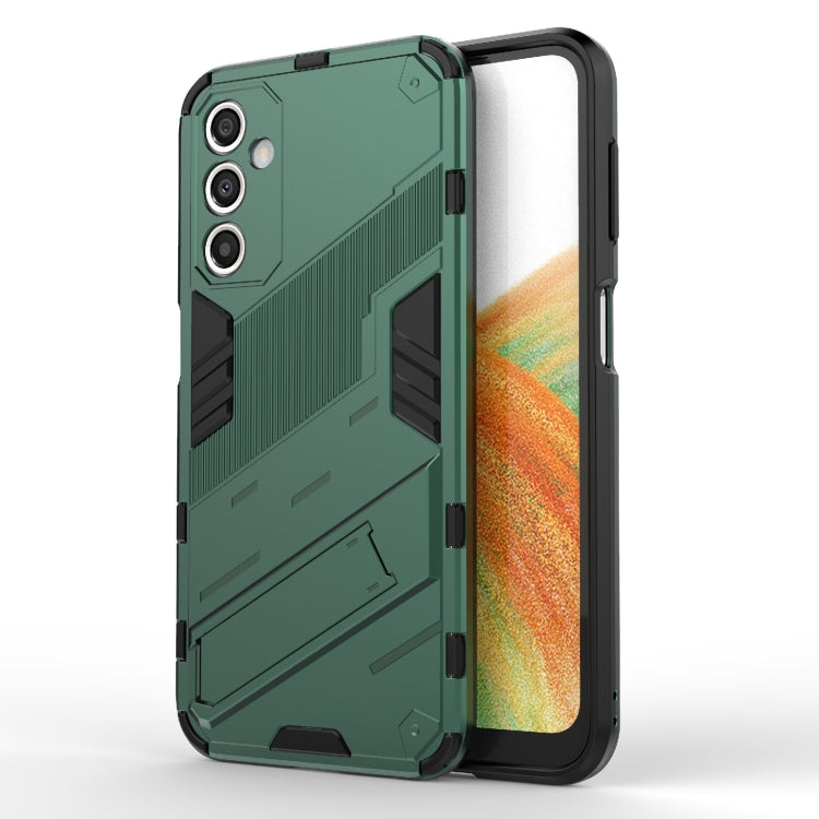 Punk Armor 2 in 1 PC + custodia per telefono antiurto in TPU con supporto invisibile, For Samsung Galaxy A24 5G / A24 4G