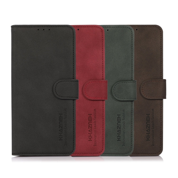 KHAZNEH Custodia per telefono in pelle con trama opaca, For Xiaomi 13 Lite / Civi 2