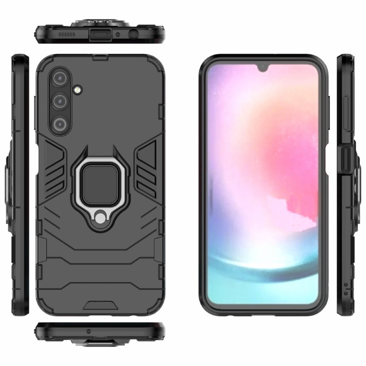 Custodia protettiva antiurto per PC + TPU con supporto per anello magnetico, For Samsung Galaxy A24 5G / A24 4G