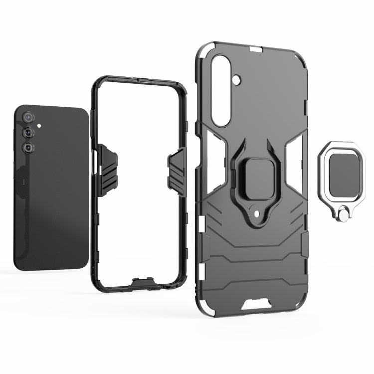 Custodia protettiva antiurto per PC + TPU con supporto per anello magnetico, For Samsung Galaxy A24 5G / A24 4G