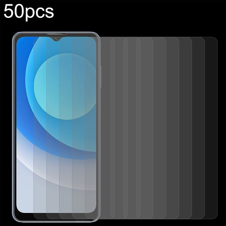 50 pellicole in vetro temperato 0,26 mm 9H 2,5D, For Kyocera Digno SX3 (50 PCS）, For Blackview A53 Pro (50 PCS), For vivo iQOO Z7 / Z7s (50 PCS), For Realme C55 / narzo N55 / Narzo 60x (50 PCS)