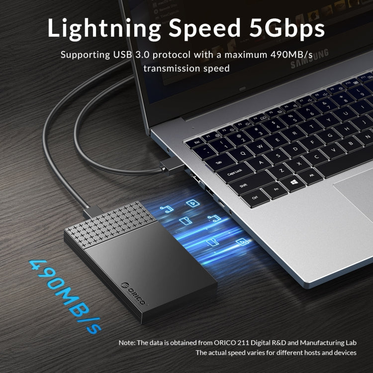ORICO ORICO-2526U3-V1 Custodia per disco rigido esterno USB 3.0 Micro-B da 2,5 pollici, Micro-B