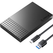 ORICO ORICO-2526C3-V1 Custodia per disco rigido USB 3.0 da USB-A a Type-C da 2,5 pollici Custodia di archiviazione esterna, Type-C