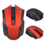 HXSJ A882 Mouse da ufficio wireless regolabile a tre velocità 2.4G 1600DPI a 6 tasti, A882 Black, A882 Red, A882 Gold, A882 Blue, A882 Silver Grey