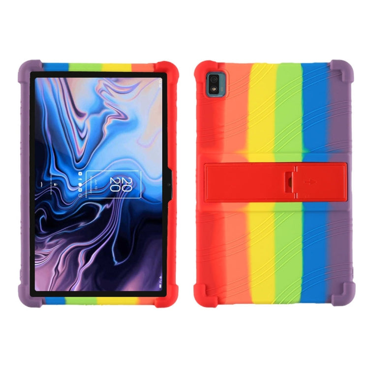 Custodia protettiva per tablet in silicone con staffa invisibile, For TCL 10 Tab Max 10.36 inch