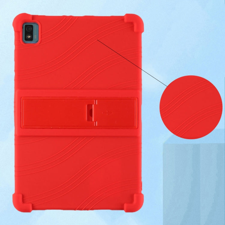 Custodia protettiva per tablet in silicone con staffa invisibile, For TCL 10 Tab Max 10.36 inch