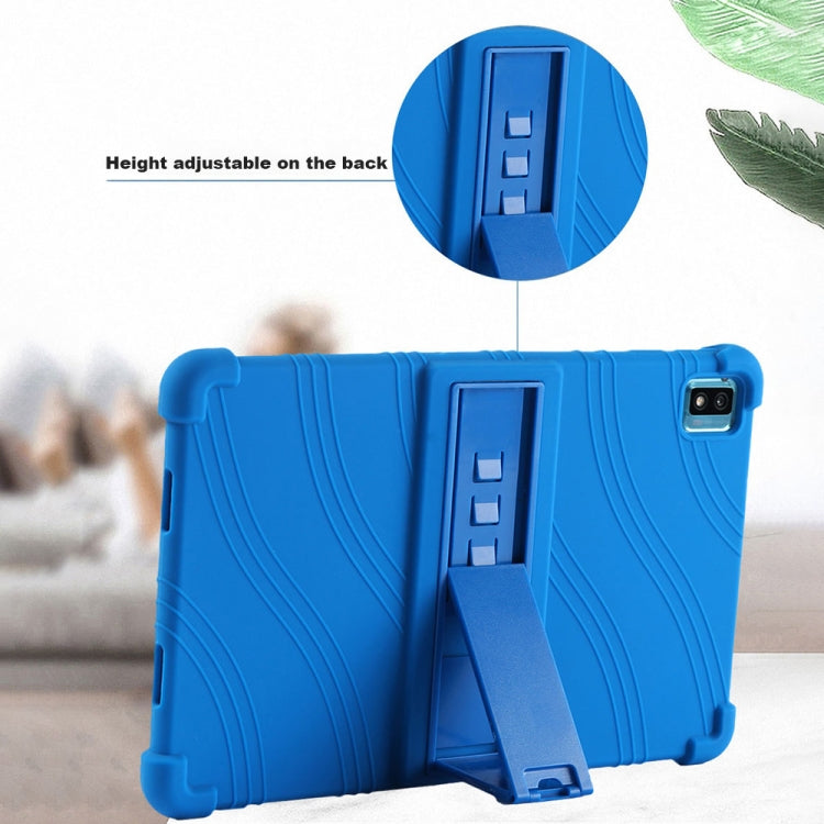 Custodia protettiva per tablet in silicone con staffa invisibile, For TCL 10 Tab Max 10.36 inch