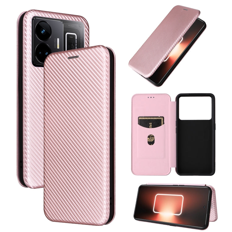 Custodia per telefono in pelle con vibrazione in fibra di carbonio, For Realme GT Neo 5 / Realme GT 3, For Honor X5, For Samsung Galaxy A24 4G, For OnePlus 11R 5G