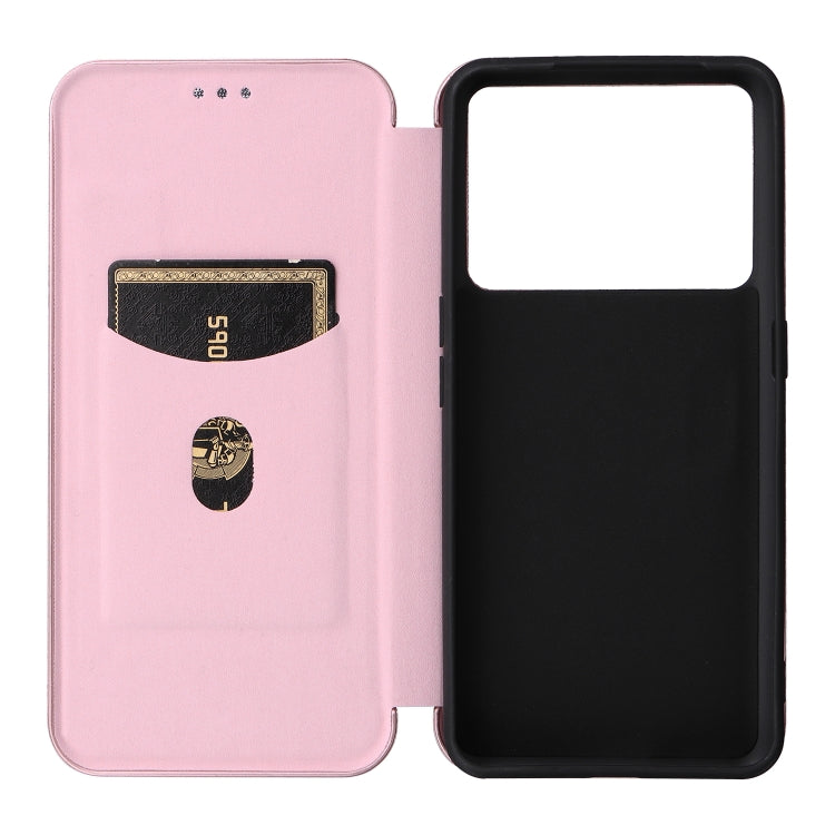 Custodia per telefono in pelle con vibrazione in fibra di carbonio, For Realme GT Neo 5 / Realme GT 3, For Honor X5, For Samsung Galaxy A24 4G, For OnePlus 11R 5G