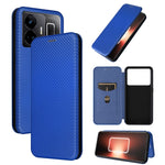 Custodia per telefono in pelle con vibrazione in fibra di carbonio, For Realme GT Neo 5 / Realme GT 3, For Honor X5, For Samsung Galaxy A24 4G, For OnePlus 11R 5G