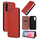 Custodia per telefono in pelle con vibrazione in fibra di carbonio, For Realme GT Neo 5 / Realme GT 3, For Honor X5, For Samsung Galaxy A24 4G, For OnePlus 11R 5G