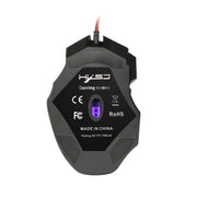 HXSJ A907 Mouse da gioco cablato 7D luminoso colorato a 7 tasti, A907 Black, A907 Red
