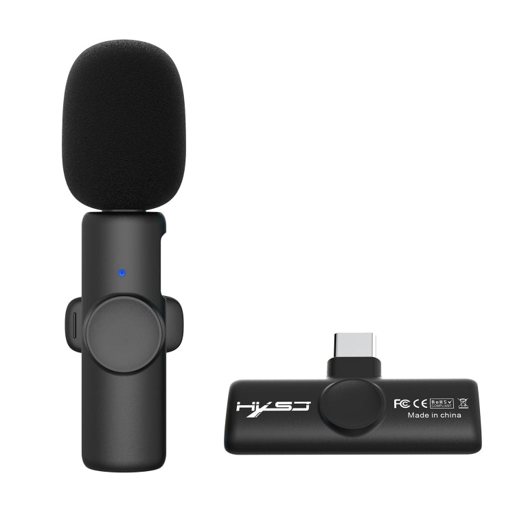 HXSJ F18 2.4G USB-C/Type-C Microfono Lavalier con riduzione del rumore, USB-C/Type-C
