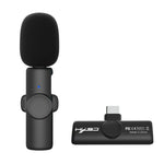 Microfono Lavalier Wireless USB-C 2.4G con Riduzione Rumore