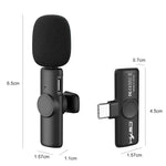 Microfono Lavalier Wireless USB-C 2.4G con Riduzione Rumore
