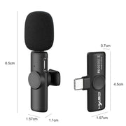 Microfono Lavalier Wireless USB-C 2.4G con Riduzione Rumore