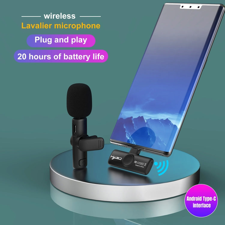 Microfono Lavalier Wireless USB-C 2.4G con Riduzione Rumore