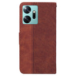 Custodia in pelle goffrata per Infinix Zero 20