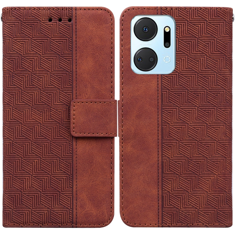 Custodia per telefono in pelle goffrata geometrica, For Honor X7a, For Samsung Galaxy A04e / F04 / M04, For Sony Xperia 1 IV 2023, For Sony Xperia 10 IV 2023