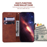 Custodia per telefono in pelle goffrata geometrica, For Honor X7a, For Samsung Galaxy A04e / F04 / M04, For Sony Xperia 1 IV 2023, For Sony Xperia 10 IV 2023