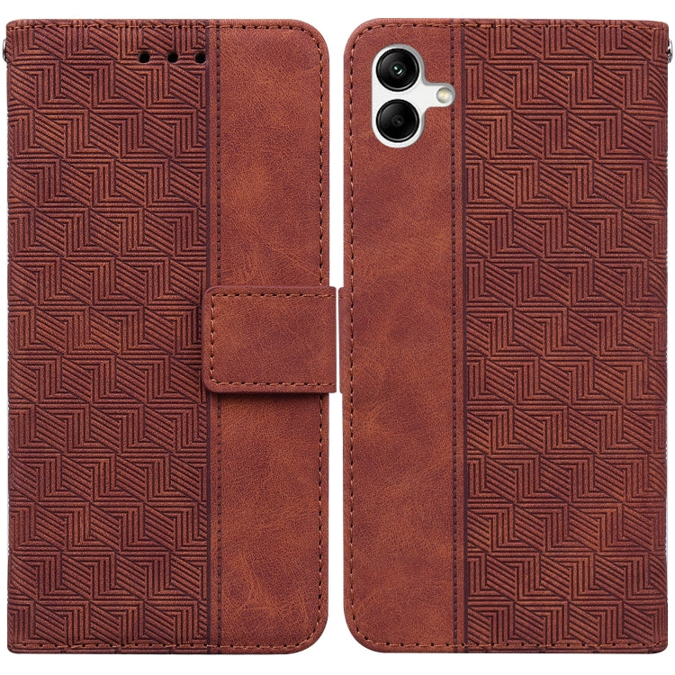 Custodia per telefono in pelle goffrata geometrica, For Honor X7a, For Samsung Galaxy A04e / F04 / M04, For Sony Xperia 1 IV 2023, For Sony Xperia 10 IV 2023