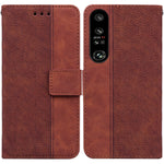 Custodia per telefono in pelle goffrata geometrica, For Honor X7a, For Samsung Galaxy A04e / F04 / M04, For Sony Xperia 1 IV 2023, For Sony Xperia 10 IV 2023