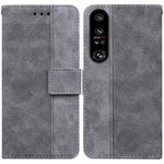 Custodia per telefono in pelle goffrata geometrica, For Honor X7a, For Samsung Galaxy A04e / F04 / M04, For Sony Xperia 1 IV 2023, For Sony Xperia 10 IV 2023