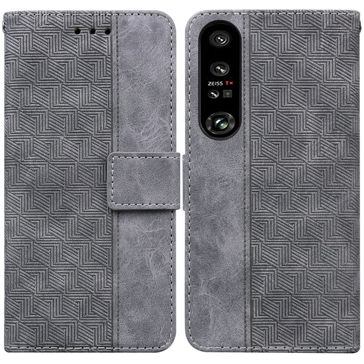 Custodia per telefono in pelle goffrata geometrica, For Honor X7a, For Samsung Galaxy A04e / F04 / M04, For Sony Xperia 1 IV 2023, For Sony Xperia 10 IV 2023