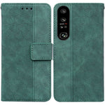 Custodia per telefono in pelle goffrata geometrica, For Honor X7a, For Samsung Galaxy A04e / F04 / M04, For Sony Xperia 1 IV 2023, For Sony Xperia 10 IV 2023