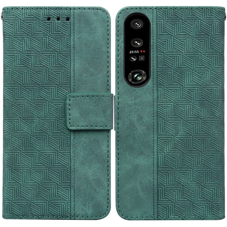 Custodia per telefono in pelle goffrata geometrica, For Honor X7a, For Samsung Galaxy A04e / F04 / M04, For Sony Xperia 1 IV 2023, For Sony Xperia 10 IV 2023
