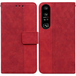 Custodia per telefono in pelle goffrata geometrica, For Honor X7a, For Samsung Galaxy A04e / F04 / M04, For Sony Xperia 1 IV 2023, For Sony Xperia 10 IV 2023