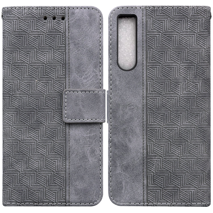 Custodia per telefono in pelle goffrata geometrica, For Honor X7a, For Samsung Galaxy A04e / F04 / M04, For Sony Xperia 1 IV 2023, For Sony Xperia 10 IV 2023