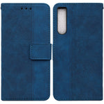 Custodia per telefono in pelle goffrata geometrica, For Honor X7a, For Samsung Galaxy A04e / F04 / M04, For Sony Xperia 1 IV 2023, For Sony Xperia 10 IV 2023