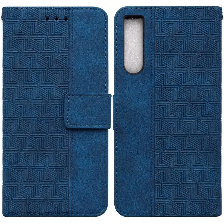 Custodia per telefono in pelle goffrata geometrica, For Honor X7a, For Samsung Galaxy A04e / F04 / M04, For Sony Xperia 1 IV 2023, For Sony Xperia 10 IV 2023