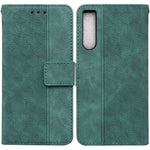 Custodia per telefono in pelle goffrata geometrica, For Honor X7a, For Samsung Galaxy A04e / F04 / M04, For Sony Xperia 1 IV 2023, For Sony Xperia 10 IV 2023
