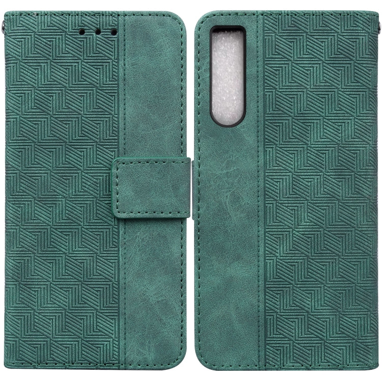 Custodia per telefono in pelle goffrata geometrica, For Honor X7a, For Samsung Galaxy A04e / F04 / M04, For Sony Xperia 1 IV 2023, For Sony Xperia 10 IV 2023