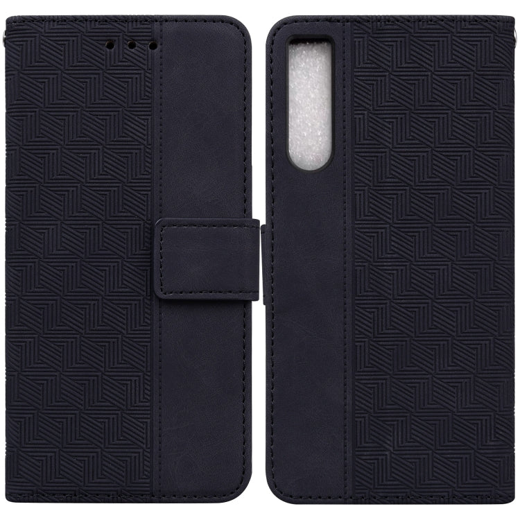 Custodia per telefono in pelle goffrata geometrica, For Honor X7a, For Samsung Galaxy A04e / F04 / M04, For Sony Xperia 1 IV 2023, For Sony Xperia 10 IV 2023