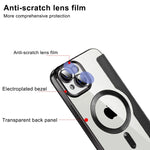 Custodia per telefono in pelle antifurto magnetica RFID MagSafe, For iPhone 14 Plus, For iPhone 13 Pro Max, For iPhone 13 Pro