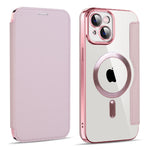 Custodia per telefono in pelle antifurto magnetica RFID MagSafe, For iPhone 13, For iPhone 12 Pro Max, For iPhone 12 Pro