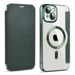 Custodia per telefono in pelle antifurto magnetica RFID MagSafe, For iPhone 13, For iPhone 12 Pro Max, For iPhone 12 Pro