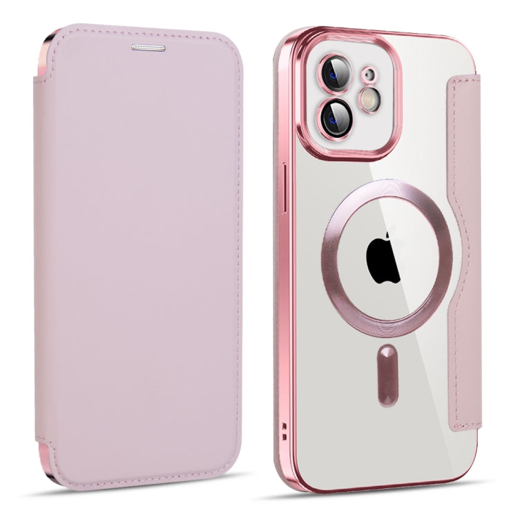 Custodia per telefono in pelle antifurto magnetica RFID MagSafe, For iPhone 12, For iPhone 11 Pro Max, For iPhone 11